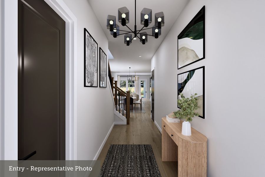 Representative furnished interior of a home built from the The New Braunfels by David Weekley Homes in Creekshaw – Gardens, Royse City (Image 5).