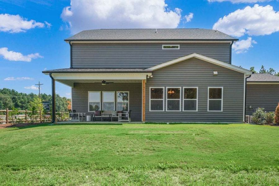 Selma Rear Elevation with Covered Patio