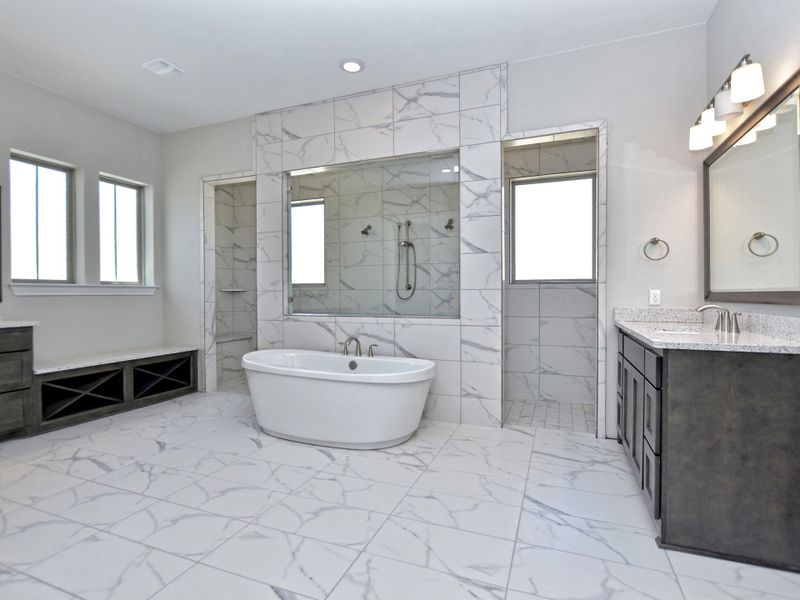 Representative furnished interior of a home built from the Siena III by Giddens Homes in Clearwater Ranch, Liberty Hill (Image 161).