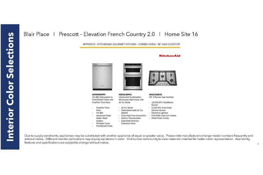 Appliance Package