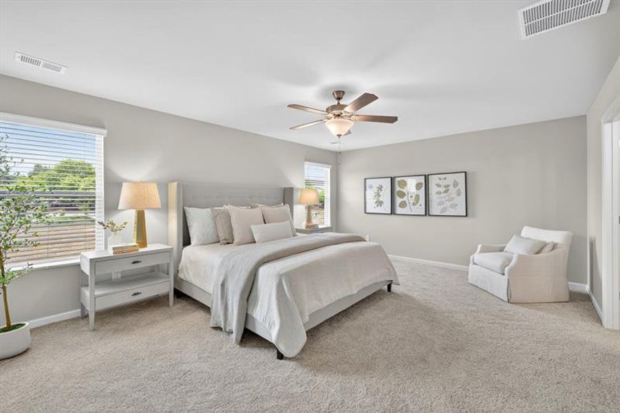 Furnished interior view inside a new home in The Reserve At Clock Tower, Douglasville (Image 27).