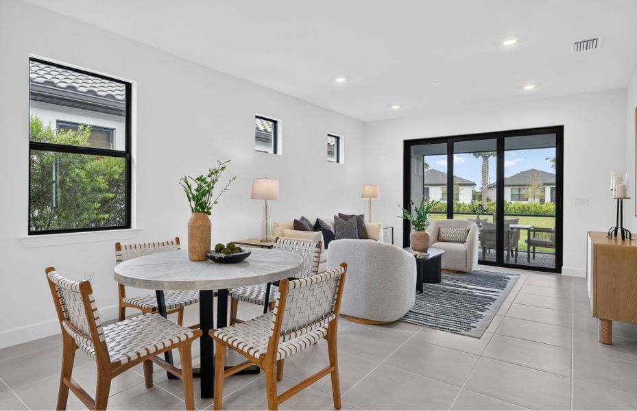 Furnished interior view inside a new home in Arbor Oaks, North Port (Image 18).