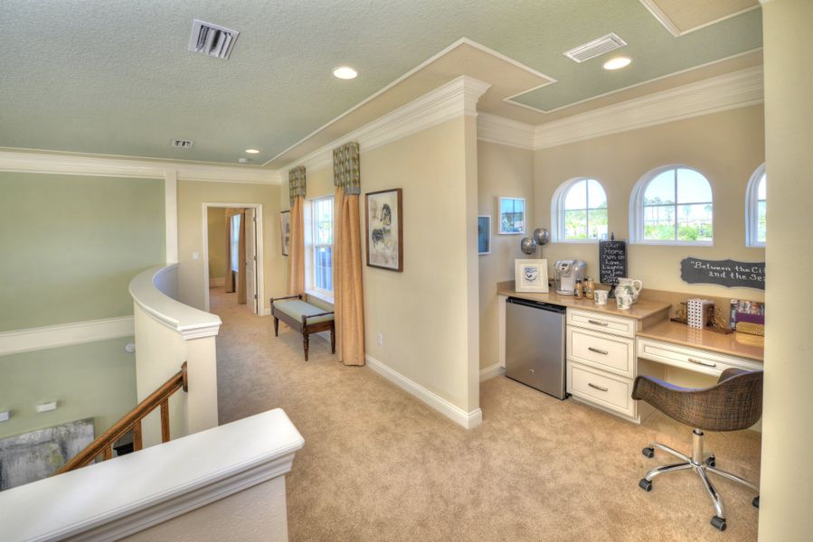 Representative furnished interior of a home built from the Victoria - Elite Series by ICI Homes in Reflections at Seabrook, Nocatee (Image 9).