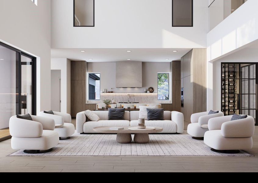 Furnished interior view inside a new home in , Spring (Image 9).