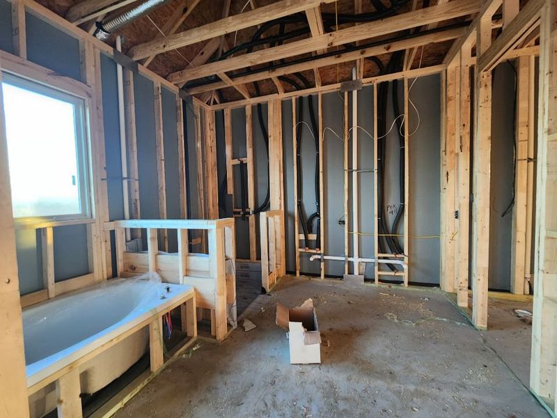In-progress construction of a new home in Rocky Top, Krum, TX (Image 13).