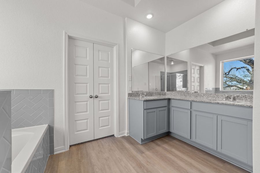 Furnished interior view inside a new home in Villas Las Flores, Floresville (Image 6).