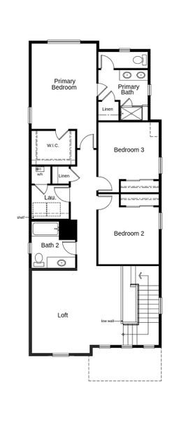 2D floor plan layout of this home in Windler Wildflower, Aurora, CO (Image 3).