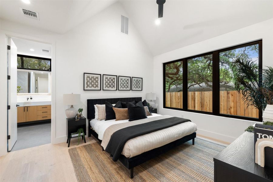 Furnished interior view inside a new home in , Austin (Image 29).