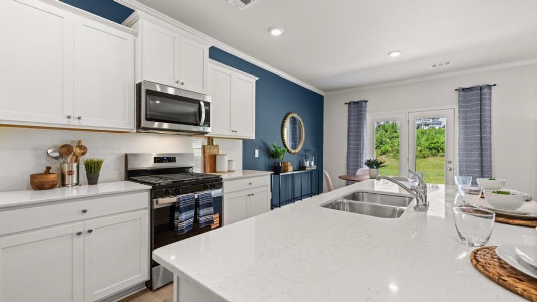 Furnished interior view inside a new home in South Wind, Union City (Image 16).