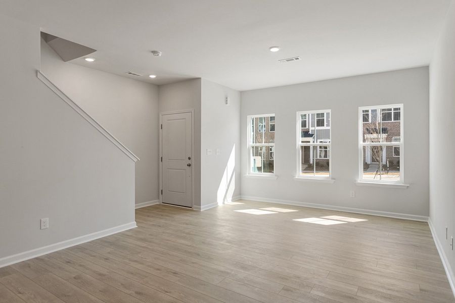 Spacious, unfurnished interior of a new home in Renaissance at White Oak, Garner (Image 14). Spacious, unfurnished interior of a new home in Renaissance at White Oak, Garner (Image 14).
