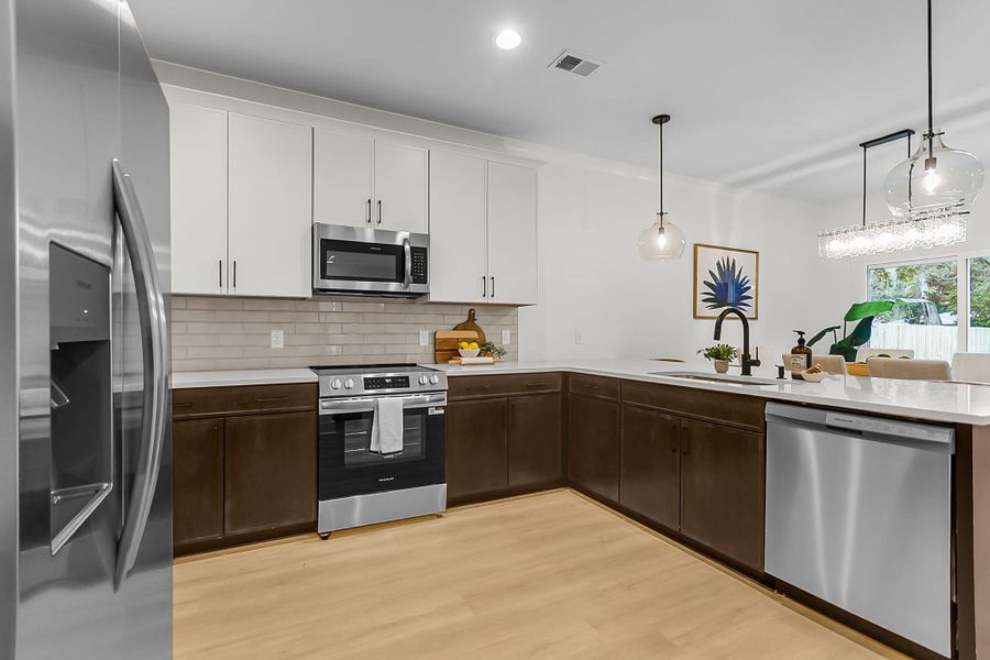 Furnished interior view inside a new home in , Charleston (Image 25).