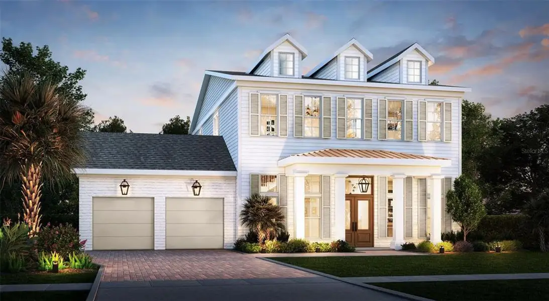 Front exterior of a new home in , Orlando, FL, highlighting curb appeal (Image 4). Front exterior of a new home in , Orlando, FL, highlighting curb appeal (Image 4).
