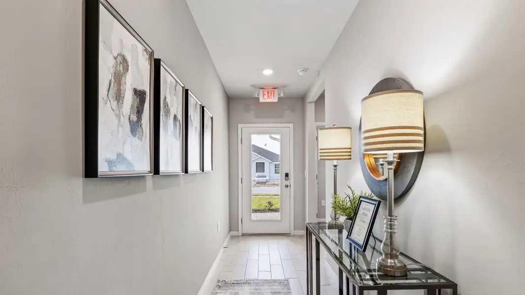 Representative furnished interior of a home built from the Lakeside by D.R. Horton in Hemingway Pointe, Fort Myers (Image 4).