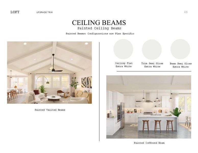 Loft Look Palette 6: Trim Selection Sheet (*Artist rendering used for illustration purposes only.)