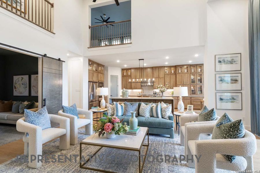 Furnished interior view inside a new home in Briggs Ranch, San Antonio (Image 24). Furnished interior view inside a new home in Briggs Ranch, San Antonio (Image 24).