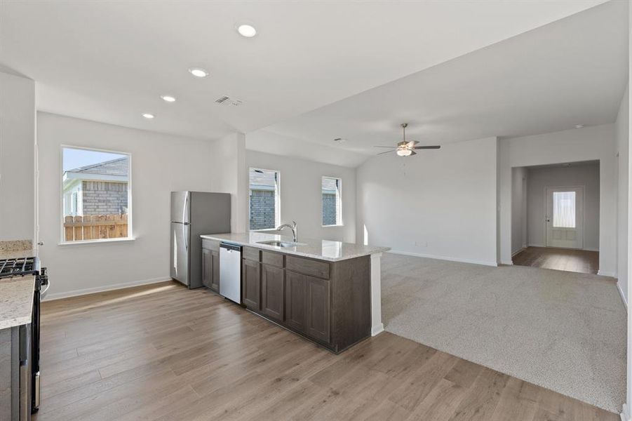 Furnished interior view inside a new home in Cresson Estates, Cresson (Image 3).
