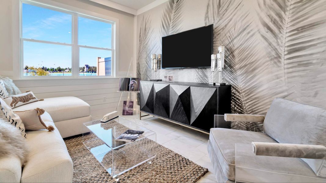 Furnished interior view inside a new home in Lagoon Residences at Epperson, Wesley Chapel (Image 12).