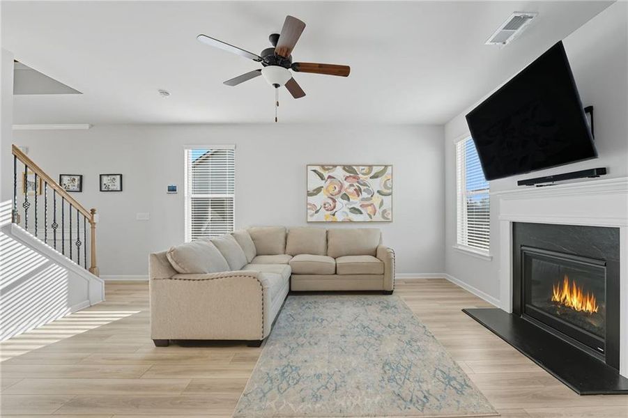 Furnished interior in a model home at Camp Creek Village in Atlanta (Image 20). Furnished interior in a model home at Camp Creek Village in Atlanta (Image 20).