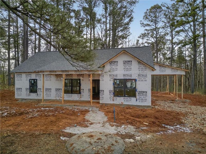 In-progress construction of a new home in , Dallas, GA (Image 26).