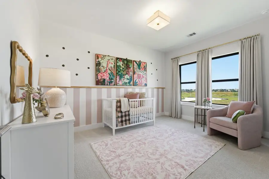 Representative furnished interior of a home built from the Laguna III by CastleRock Communities in Lakesong, Grand Prairie (Image 45).
