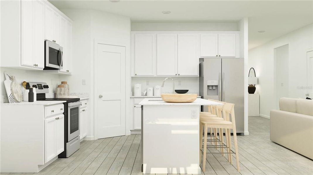 Furnished interior view inside a new home in Trailhead Landing: Trailhead Landing 60s, Alachua (Image 16). Furnished interior view inside a new home in Trailhead Landing: Trailhead Landing 60s, Alachua (Image 16).