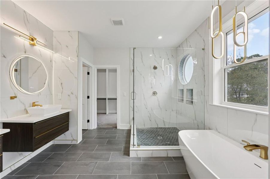 Furnished interior view inside a new home in , Atlanta (Image 13).