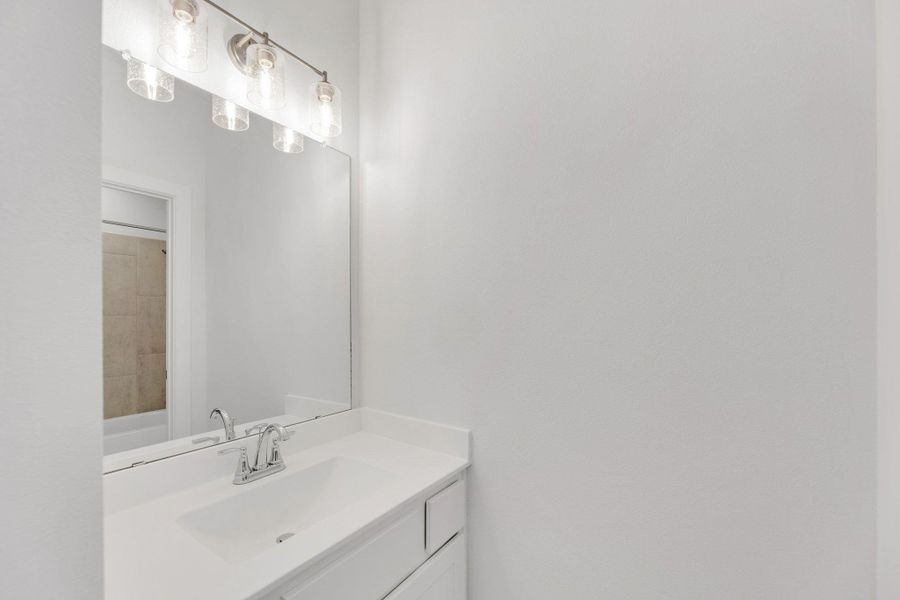 Furnished interior view inside a new home in Santa Rita Ranch - 60', Liberty Hill (Image 10).