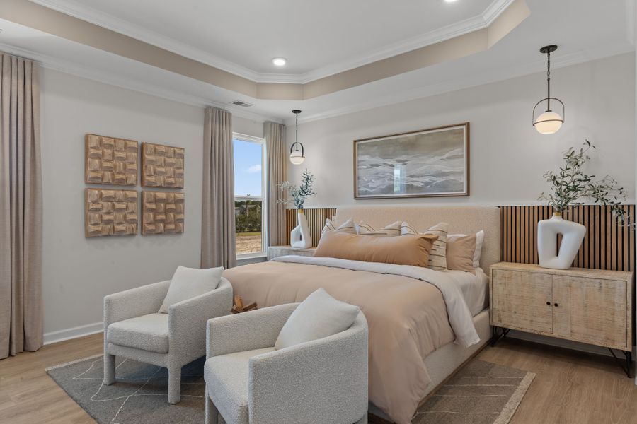 Furnished interior view inside a new home in Traditions at Carolina Forest, Myrtle Beach (Image 13). Furnished interior view inside a new home in Traditions at Carolina Forest, Myrtle Beach (Image 13).
