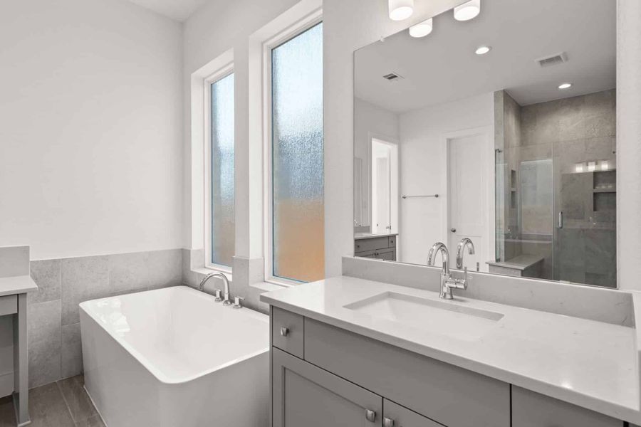 Representative furnished interior of a home built from the Malani – 60′ Lot by Chesmar Homes in Wildrye, Waller (Image 6).