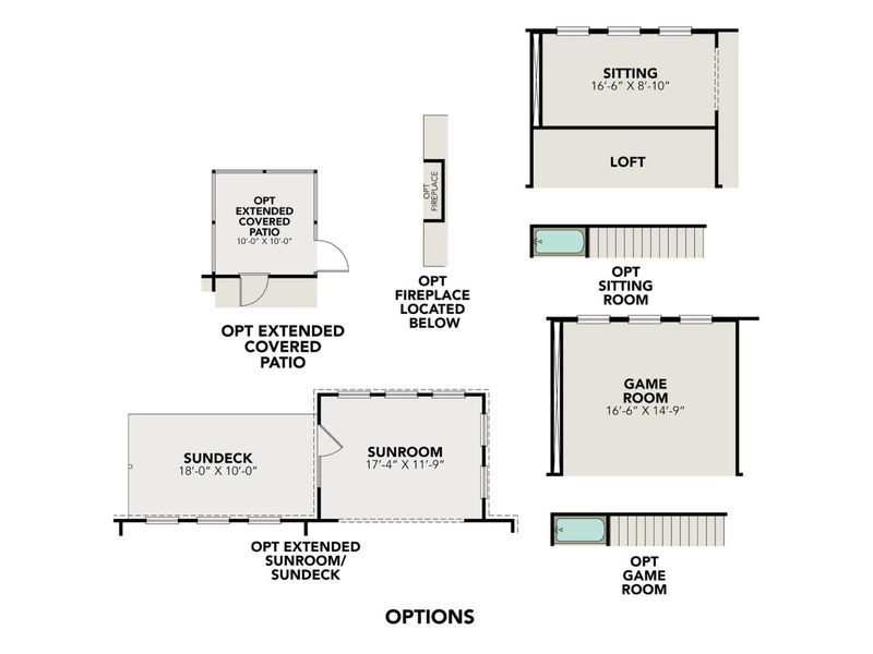 2D floor plan layout for the The Danbury I by Davidson Homes LLC in The Reserve at Potranco Oaks, Castroville, TX (Image 5).