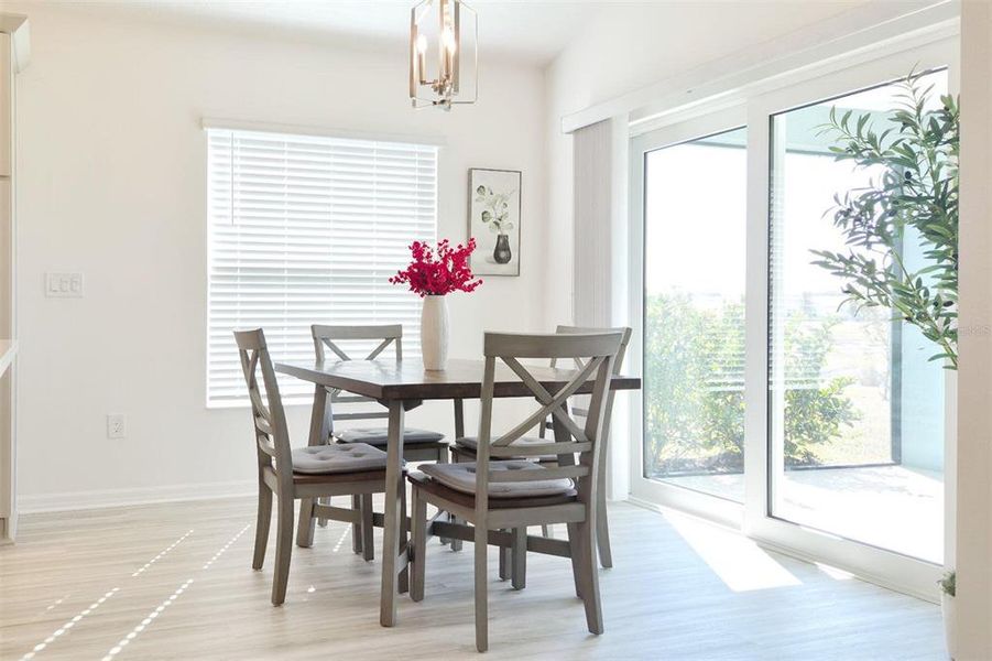 Furnished interior view inside a new home in , The Villages (Image 10).