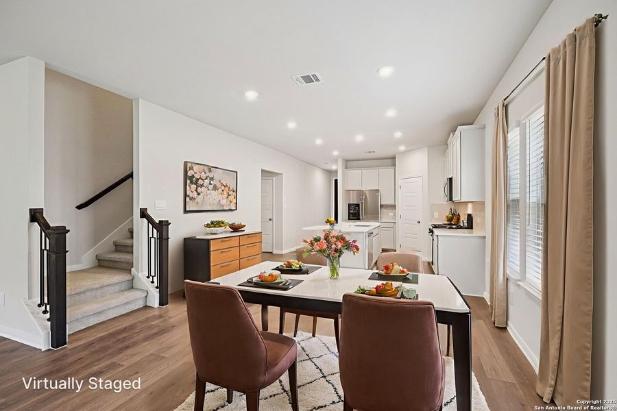 Furnished interior view inside a new home in Comanche Ridge, San Antonio (Image 9). Furnished interior view inside a new home in Comanche Ridge, San Antonio (Image 9).