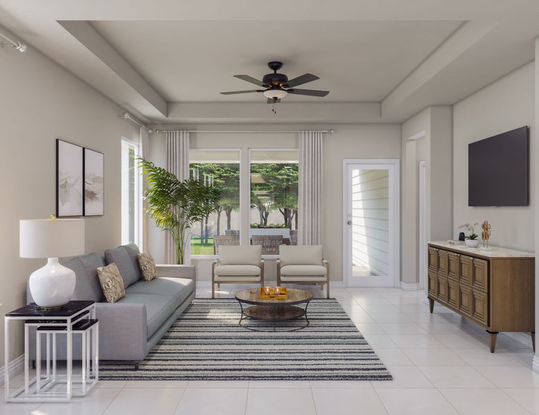 Furnished interior view inside a new home in Mason Woods, Cypress (Image 15). Furnished interior view inside a new home in Mason Woods, Cypress (Image 15).