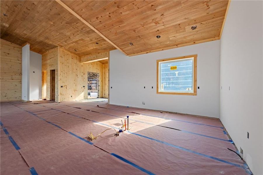 In-progress construction of a new home in , Blue Ridge, GA (Image 21).