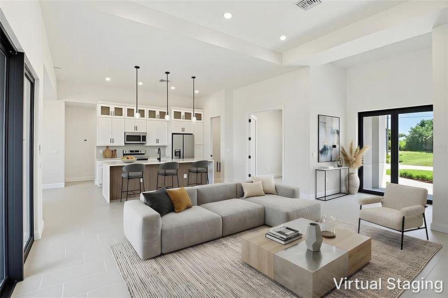 Furnished interior view inside a new home in , North Port (Image 8).