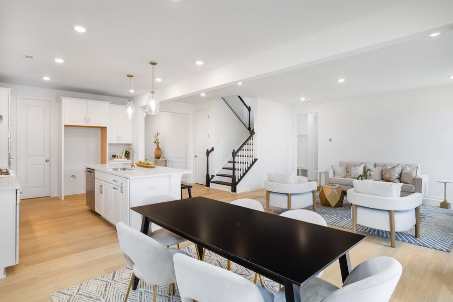 Representative furnished interior of a home built from the Leland by Taylor Morrison in Stafford at Langtree, Mooresville (Image 8).