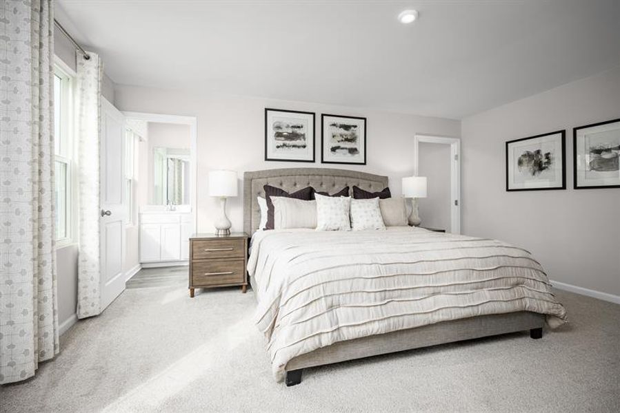 Furnished interior view inside a new home in Aspen Meadows, Hampton (Image 9).