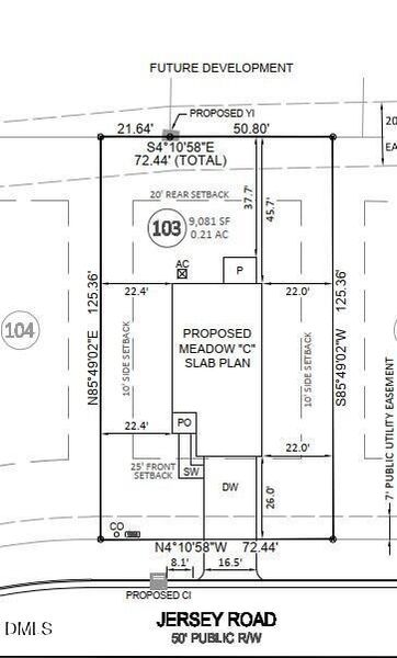 MID 103 Plot Plan MID 103 Plot Plan