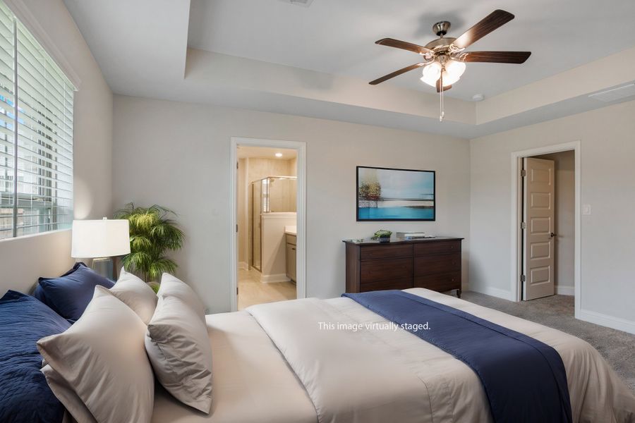 Furnished interior view inside a new home in Bayou Maison, Dickinson (Image 9).