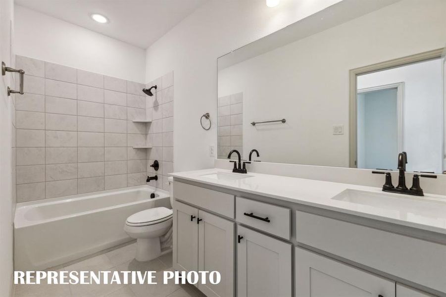 Friends and family will appreciate having their own space in this thoughtfully designed guest bath.  REPRESENTATIVE PHOTO