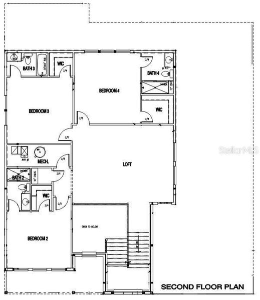 2D floor plan layout of this home in , Sarasota, FL (Image 6).