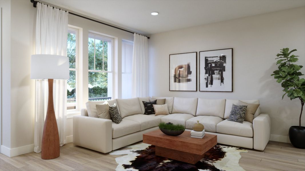 Representative furnished interior of a home built from the B - End by Trumark Homes in Erie Highlands, Erie (Image 4).