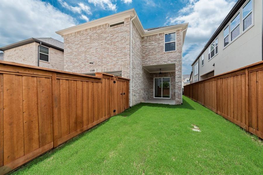 Front exterior of a new home in Fields - 40' Lots, Frisco, TX, highlighting curb appeal (Image 23). Front exterior of a new home in Fields - 40' Lots, Frisco, TX, highlighting curb appeal (Image 23).