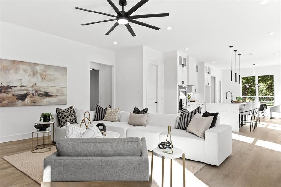 Furnished interior view inside a new home in , Irving (Image 17).