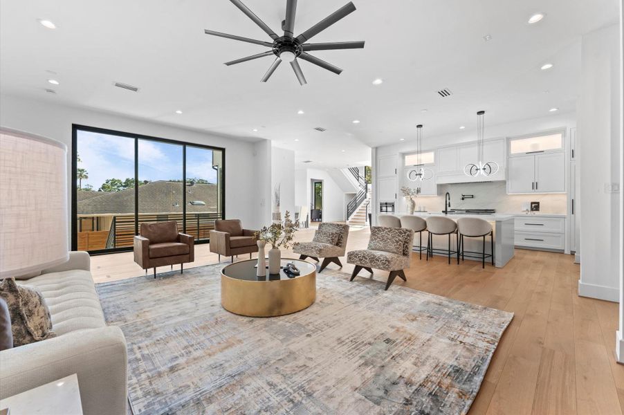 Furnished interior view inside a new home in , Houston (Image 31).