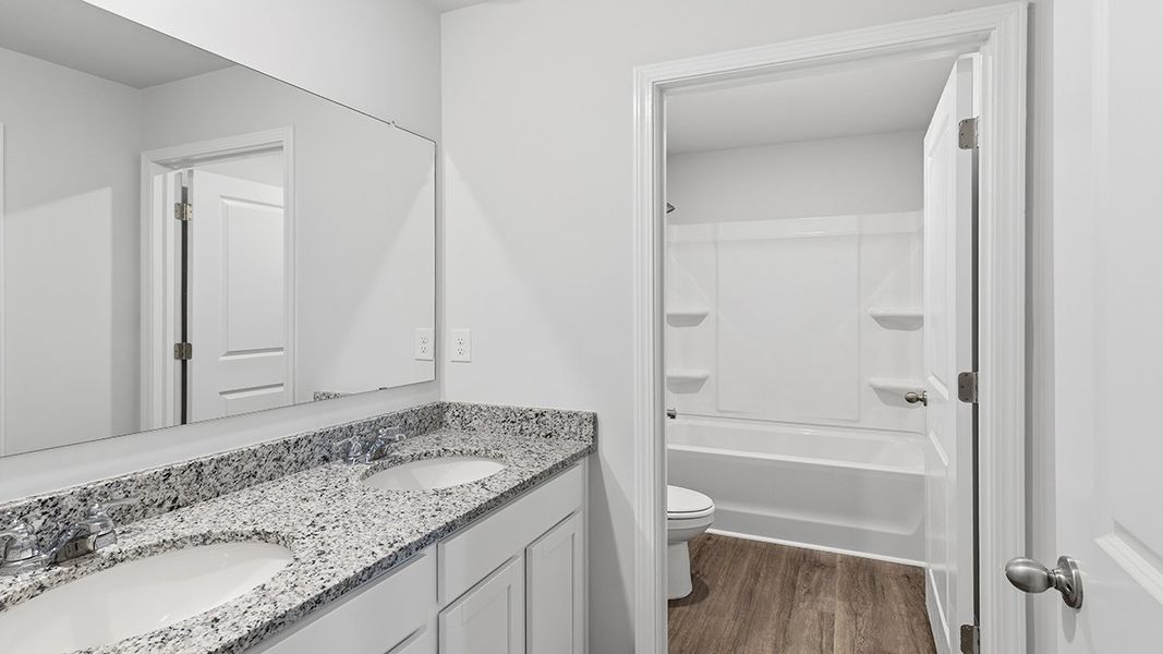 Furnished interior view inside a new home in Southwind Village, Evans (Image 8).