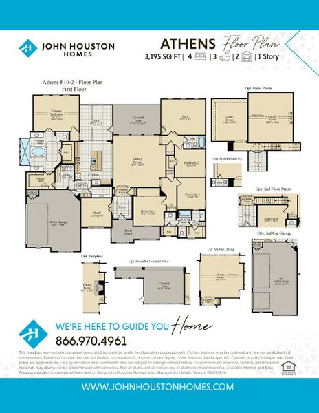 2D floor plan layout for the Athens by John Houston Homes in Lakeridge Estates Phase 2, Lorena, TX (Image 3). 2D floor plan layout for the Athens by John Houston Homes in Lakeridge Estates Phase 2, Lorena, TX (Image 3).