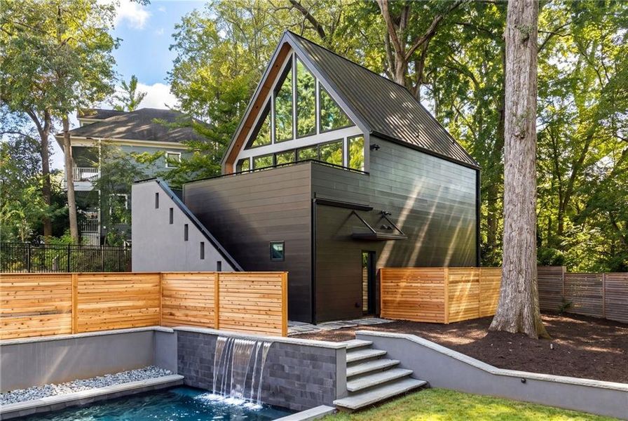 Exterior details and patio area of a home in , Atlanta (Image 35).