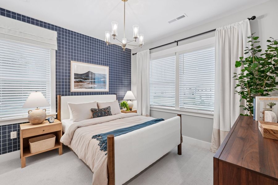 Representative furnished interior of a home built from the Ellis by Tri Pointe Homes in The Townes at Willow Park, Cary (Image 12).