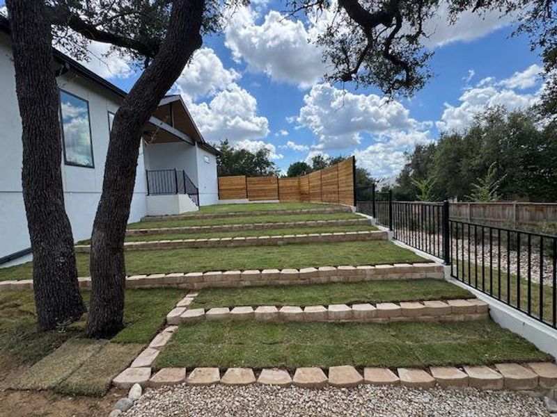 View of fenced backyard View of fenced backyard
